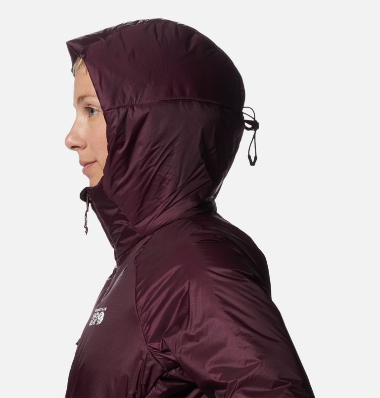 Thumbnail: Women's Compressor Hoody, Color: Cocoa Red, image 5