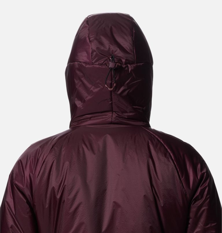 Women's Compressor Hoody, Color: Cocoa Red, image 6
