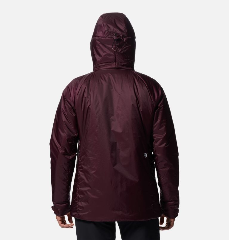 Thumbnail: Women's Compressor Hoody, Color: Cocoa Red, image 2