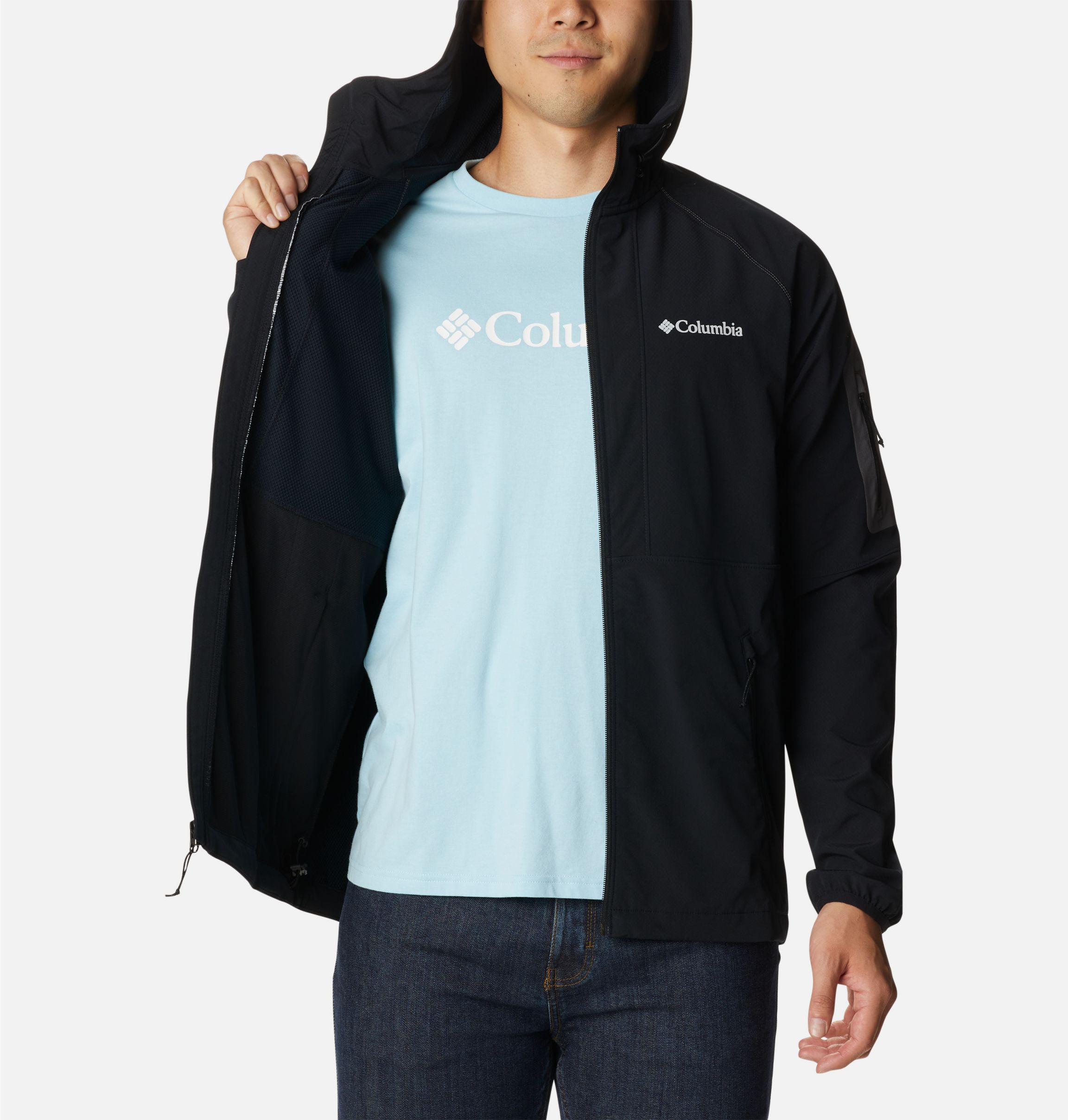 Columbia steel cliff hot sale hooded softshell jacket