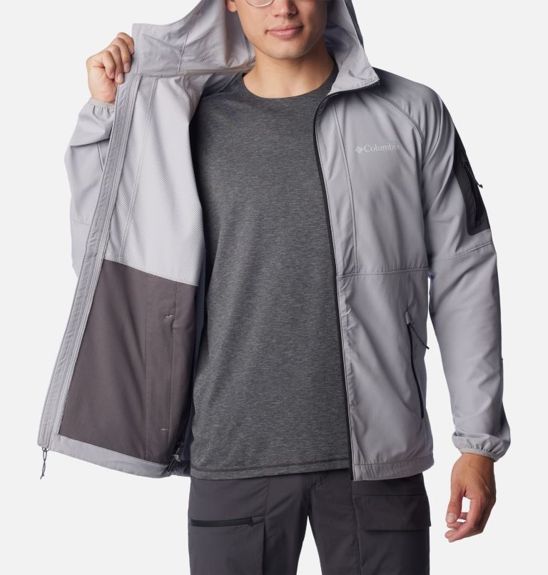 Thumbnail: Softshell à Capuche Tall Heights Homme, Color: Columbia Grey, image 5