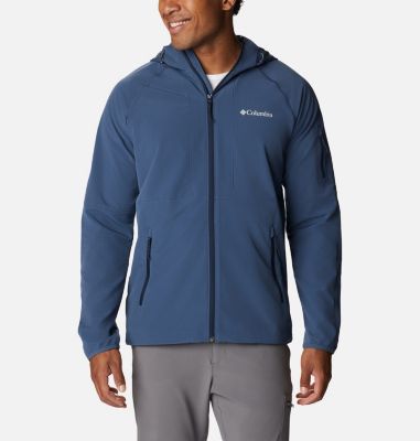 Men's Tall Heights Hooded Softshell Jacket, Color: Dark Mountain, image 1