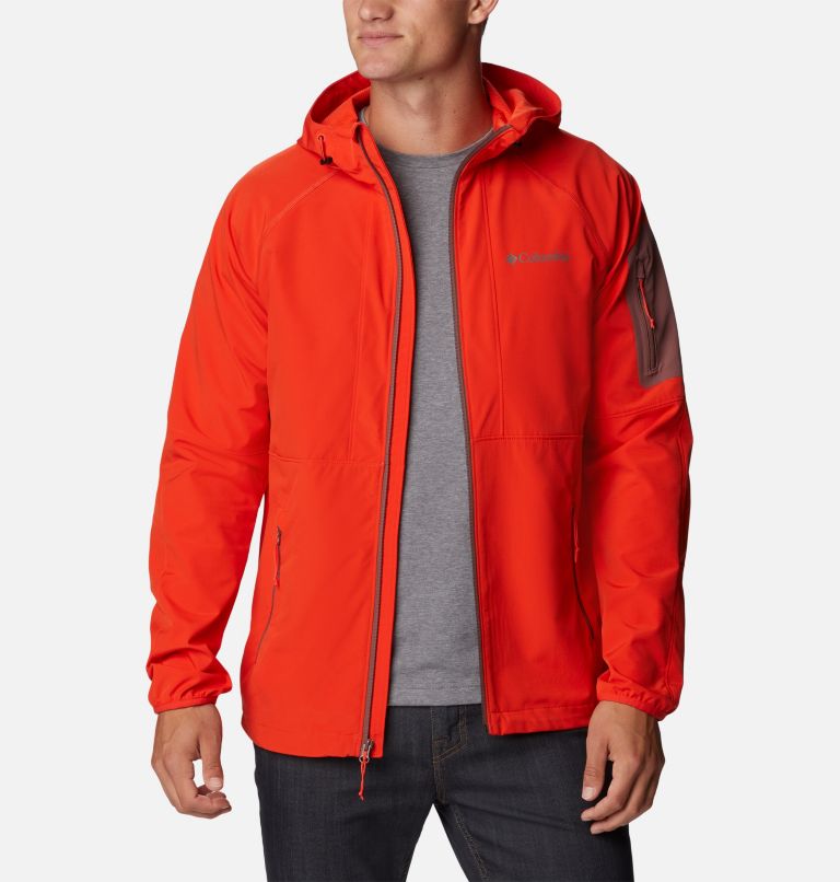 Men's Tall Heights Hooded Softshell Jacket, Color: Spicy, image 7