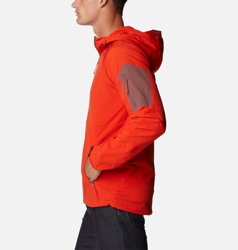 Thumbnail: Softshell à Capuche Tall Heights Homme  - Grandes Tailles, Color: Spicy, image 3