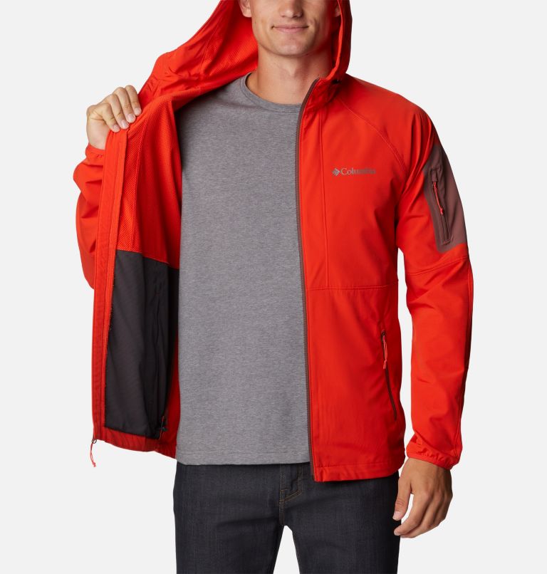 Thumbnail: Softshell à Capuche Tall Heights Homme  - Grandes Tailles, Color: Spicy, image 5