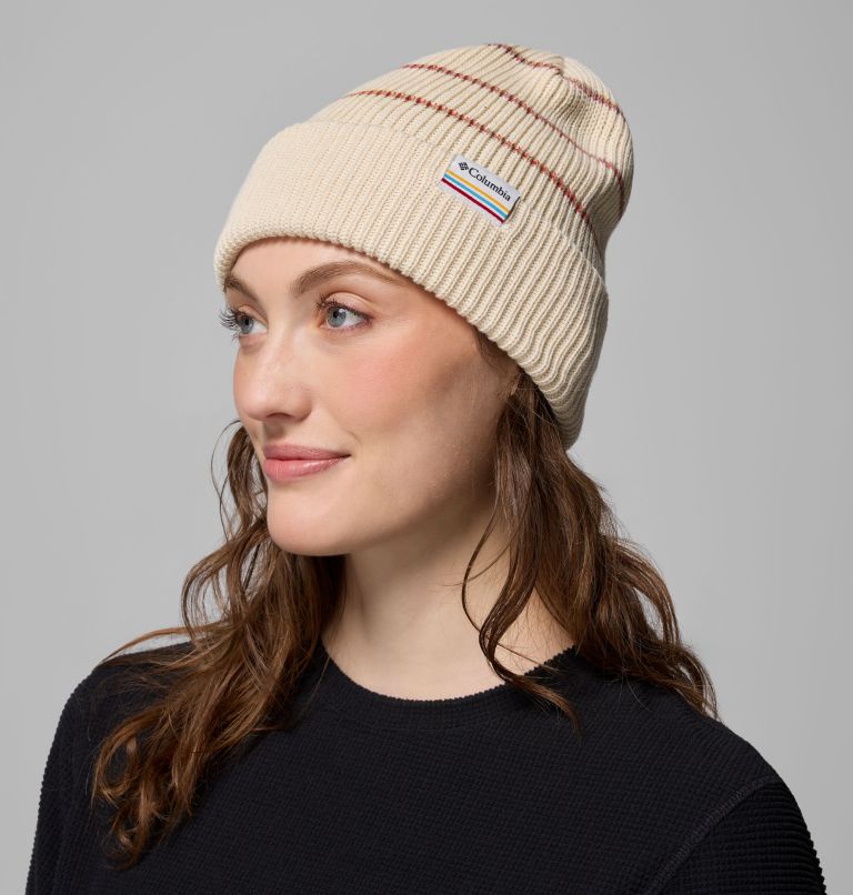 Lost Lager II Beanie, Color: Chalk, Rainbow Stripes, Columbia Label, image 4