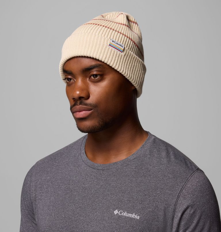 Lost Lager II Beanie, Color: Chalk, Rainbow Stripes, Columbia Label, image 2