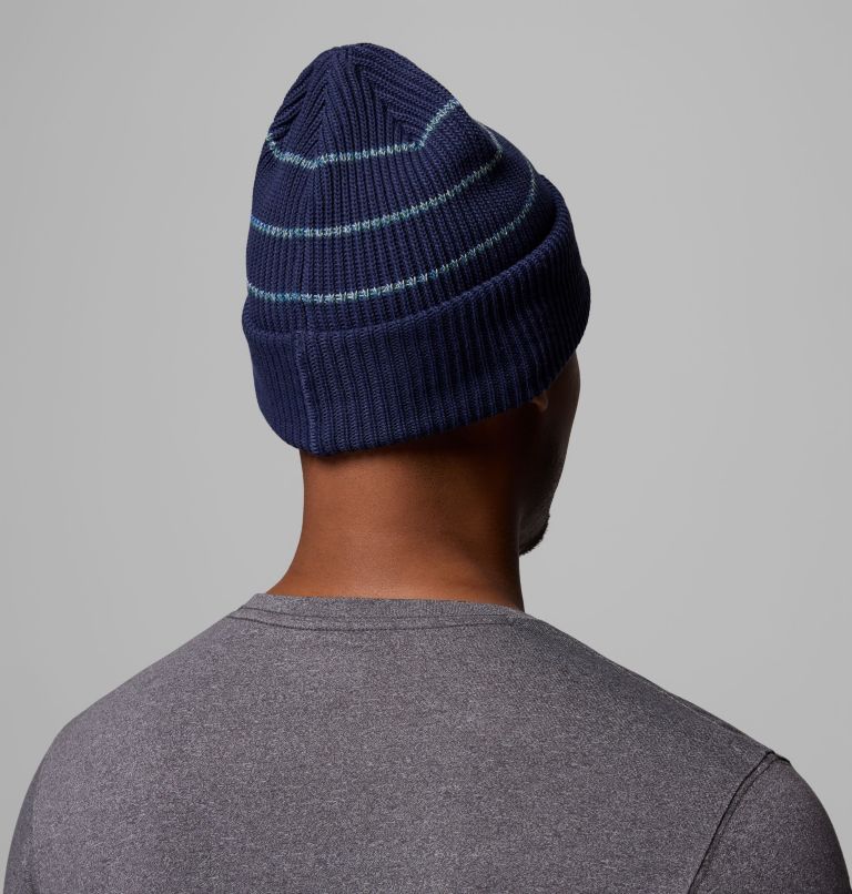 Lost Lager II Beanie, Color: Collegiate Navy, Rainbow Stripes, image 2