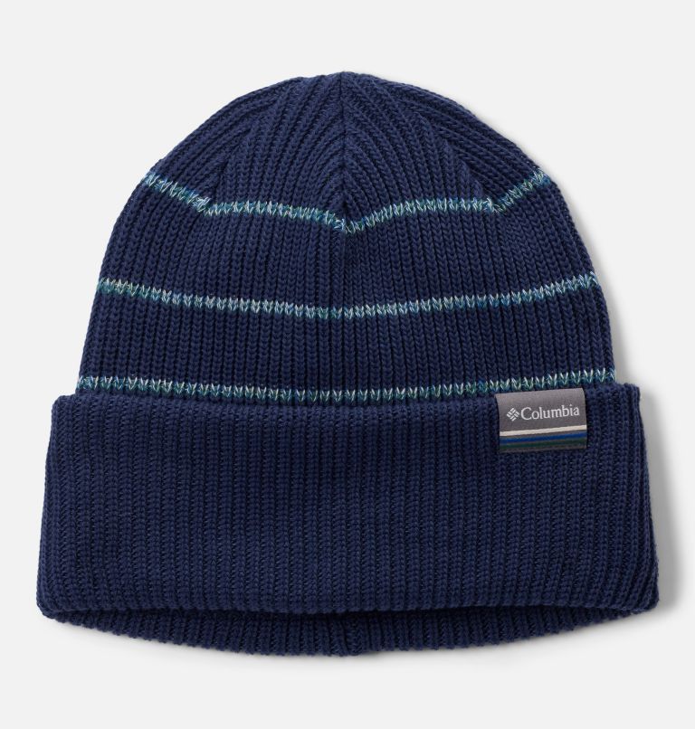 Lost Lager II Beanie, Color: Collegiate Navy, Rainbow Stripes, image 1