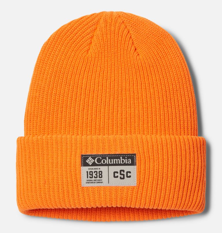 Thumbnail: Lost Lager II Beanie | 852 | O/S, Color: Bright Orange, Varsity Patch, image 1