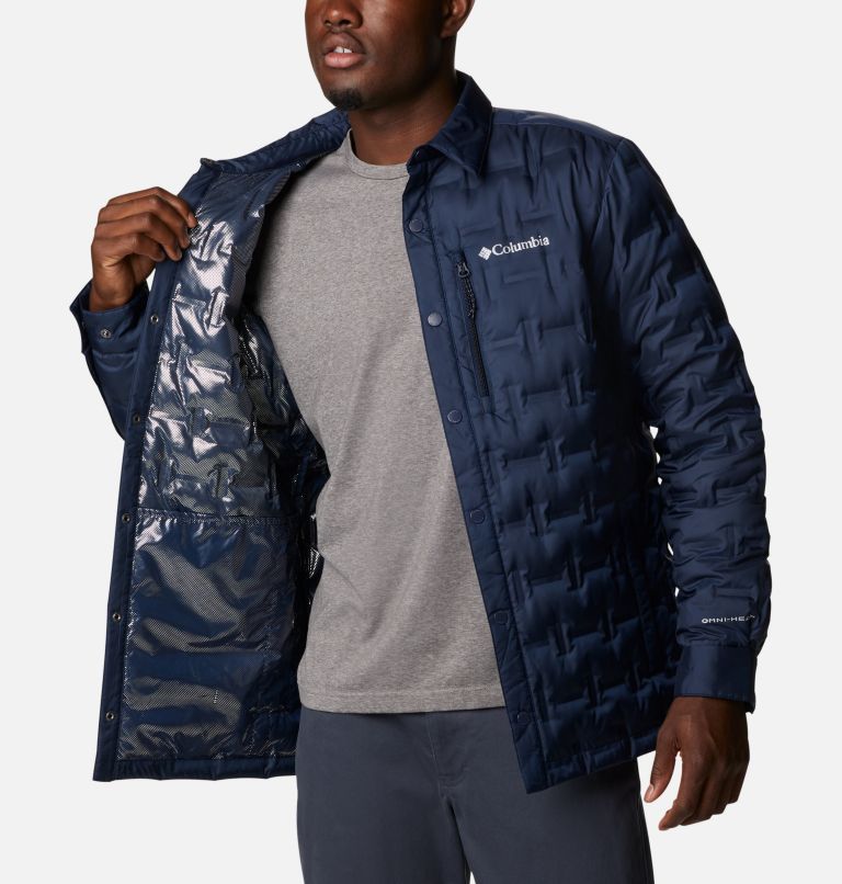 Thumbnail: Men's Delta Ridge Insulated Shirt Jacket, Color: Collegiate Navy, image 5