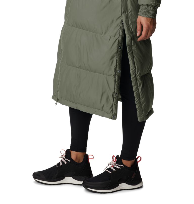 Women's Pike Lake Long Jacket, Color: Stone Green, Olive Green, image 7