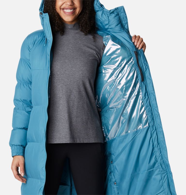 Women's Pike Lake Long Jacket, Color: Canyon Blue, image 5