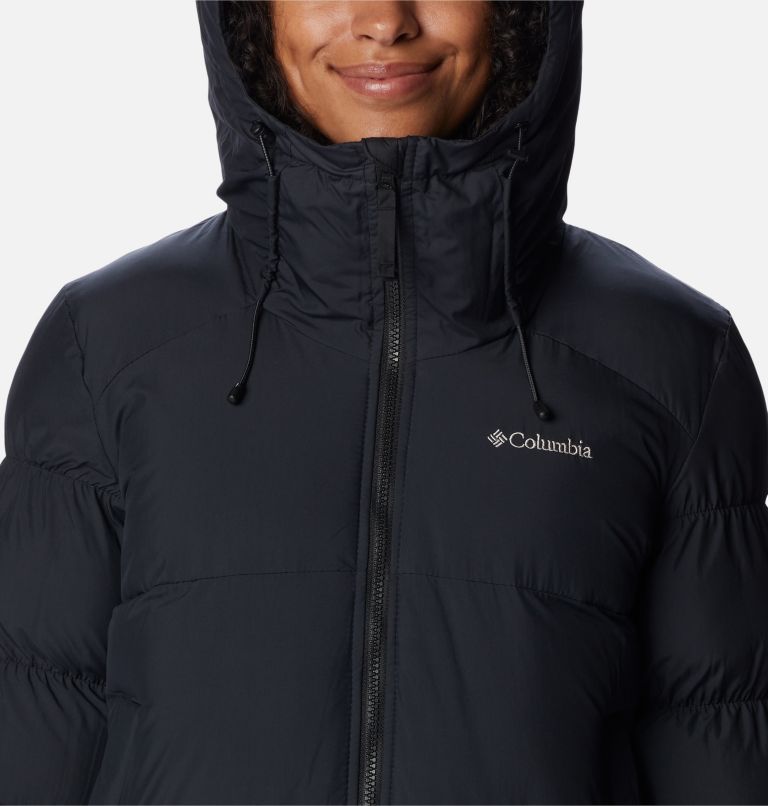 Women's Pike Lake Insulated Hooded Long Puffer Jacket, Color: Black, image 4