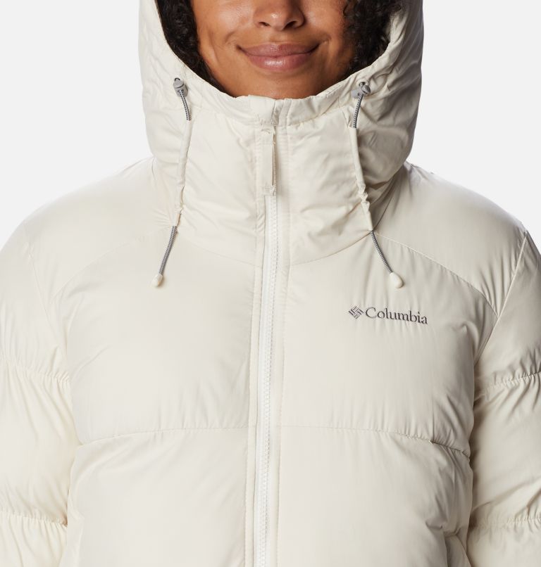 Women's Pike Lake Insulated Hooded Long Puffer Jacket, Color: Chalk, image 4