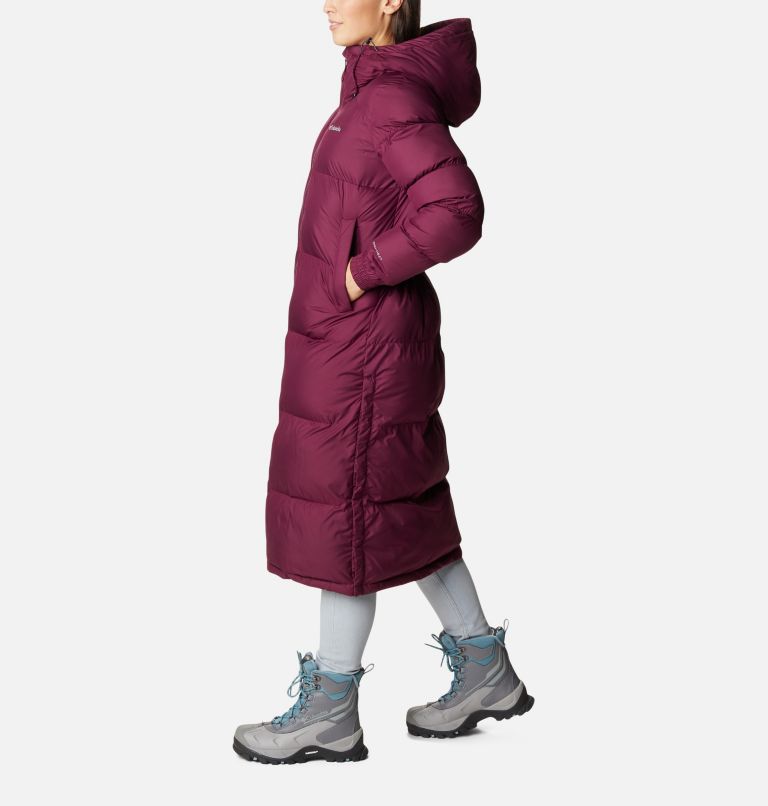 Thumbnail: Women's Pike Lake Insulated Hooded Long Puffer Jacket, Color: Marionberry, image 3