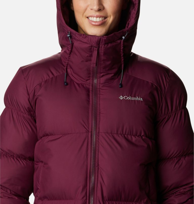 Thumbnail: Women's Pike Lake Insulated Hooded Long Puffer Jacket, Color: Marionberry, image 4