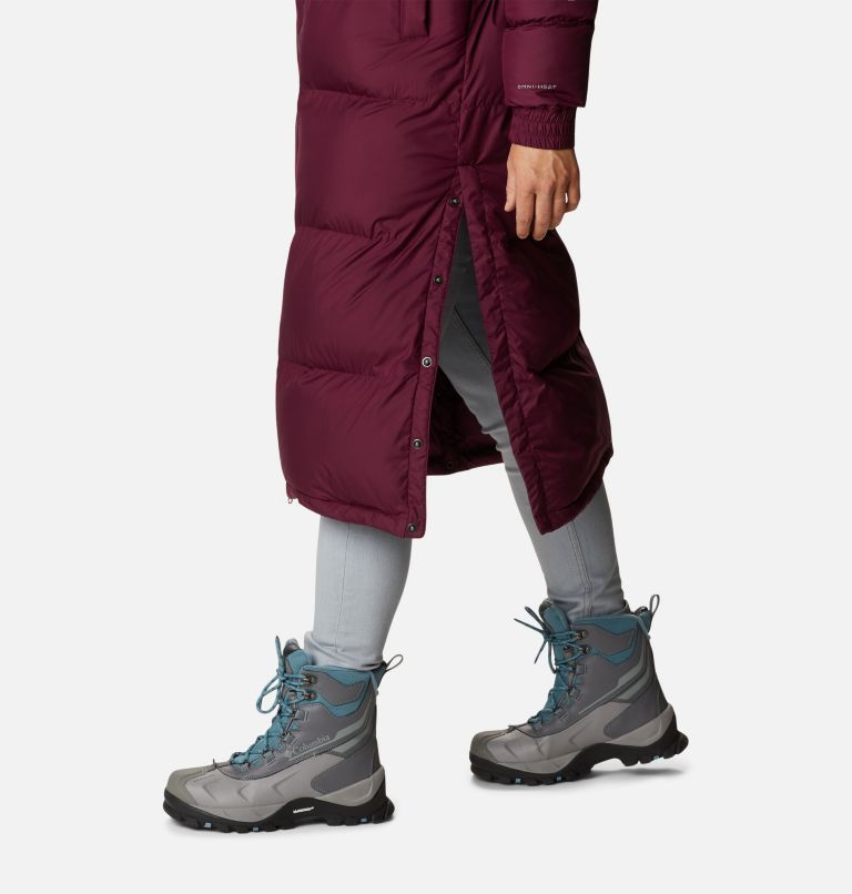 Thumbnail: Women's Pike Lake Insulated Hooded Long Puffer Jacket, Color: Marionberry, image 8