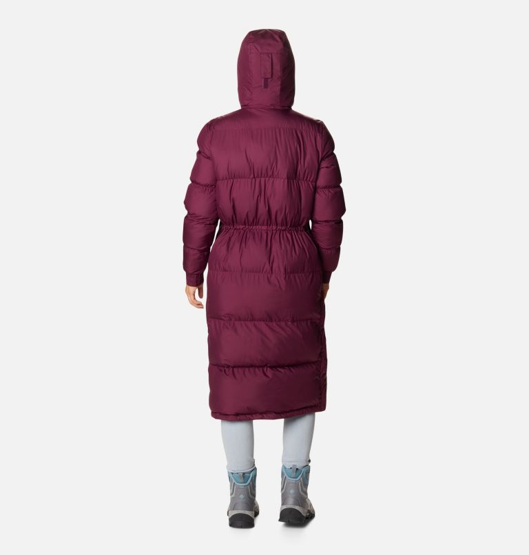 Women's Pike Lake Insulated Hooded Long Puffer Jacket, Color: Marionberry, image 2