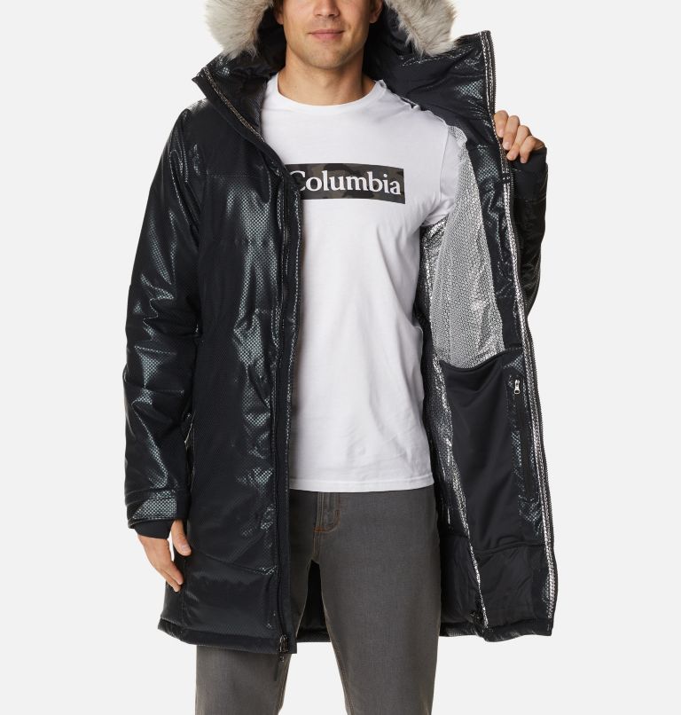 Men's Barrett Spur II Black Dot Down Parka, Color: Black, image 5