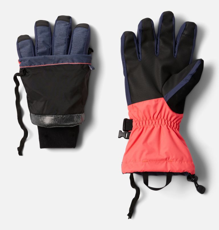 Women's Bugaboo II Gloves, Color: Neon Sunrise, Nocturnal, image 2
