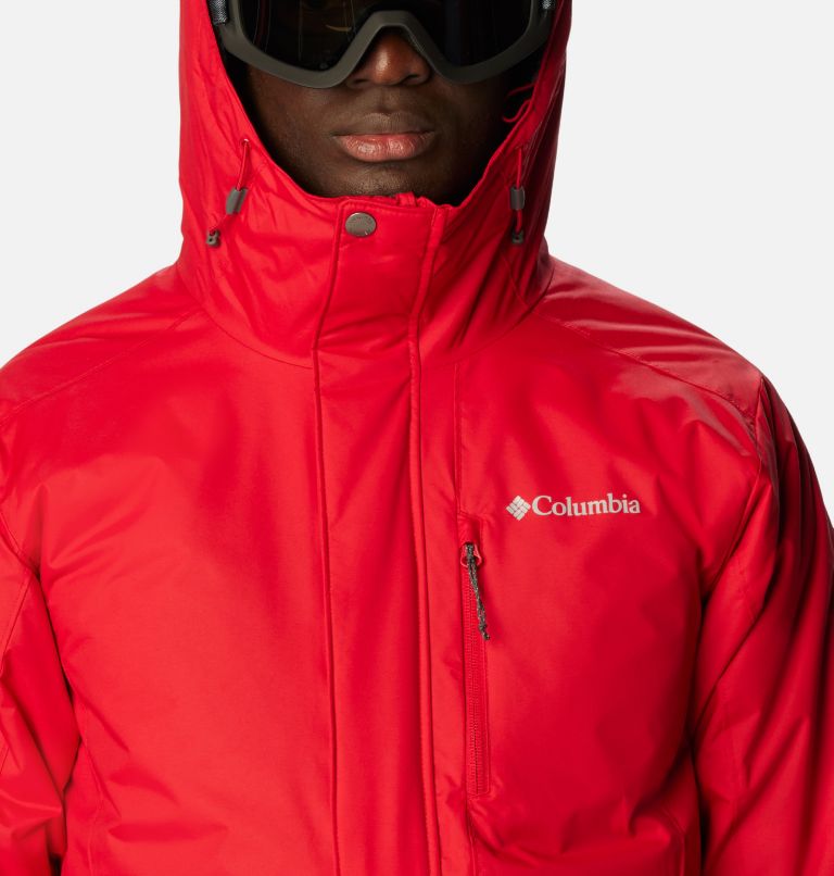 Men's Snow Shredder Ski Jacket, Color: Mountain Red, image 4