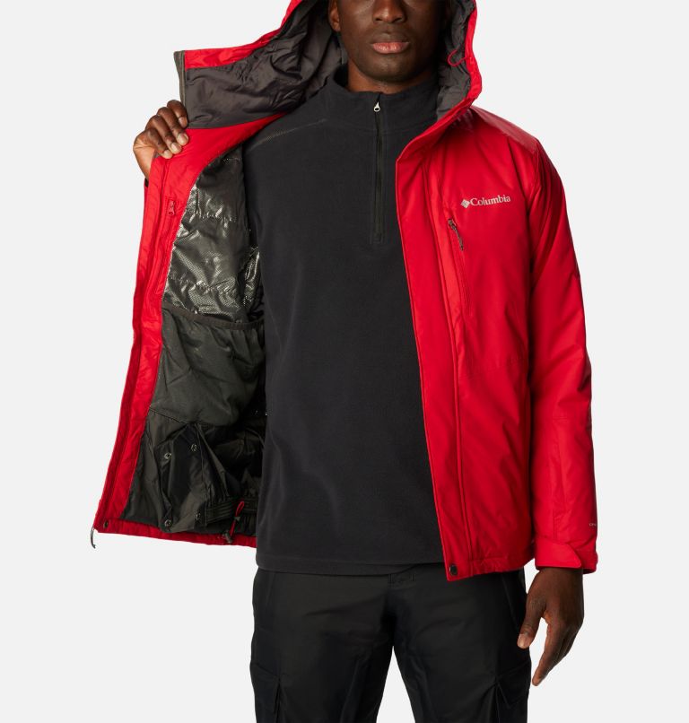 Men's Snow Shredder Ski Jacket, Color: Mountain Red, image 5