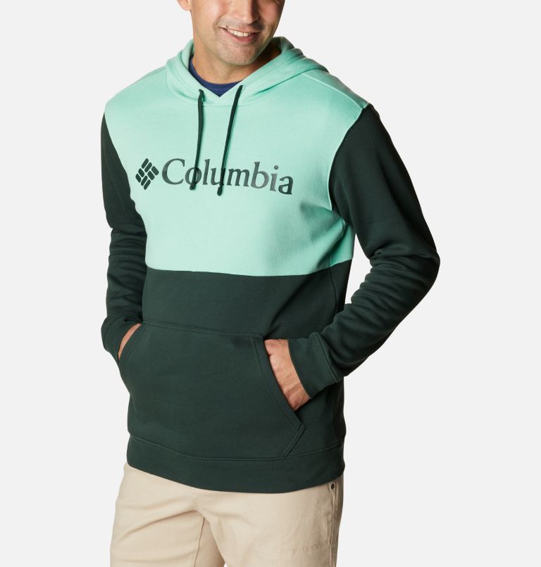 Thumbnail: Men's Columbia Trek Colorblock Hoodie, Color: Spruce, Kelp, image 5
