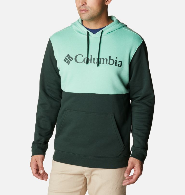 Thumbnail: Men's Columbia Trek Colorblock Hoodie, Color: Spruce, Kelp, image 1