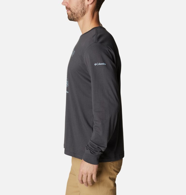 T-shirt imprimé à manches longues Apres Lifestyle pour homme, Color: Shark, Hiking Grizzly, image 3