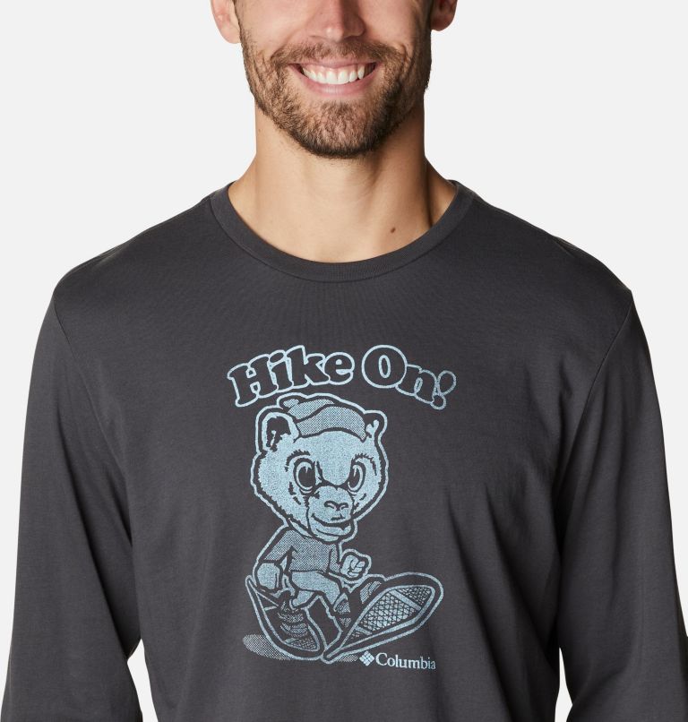 T-shirt imprimé à manches longues Apres Lifestyle pour homme, Color: Shark, Hiking Grizzly, image 4