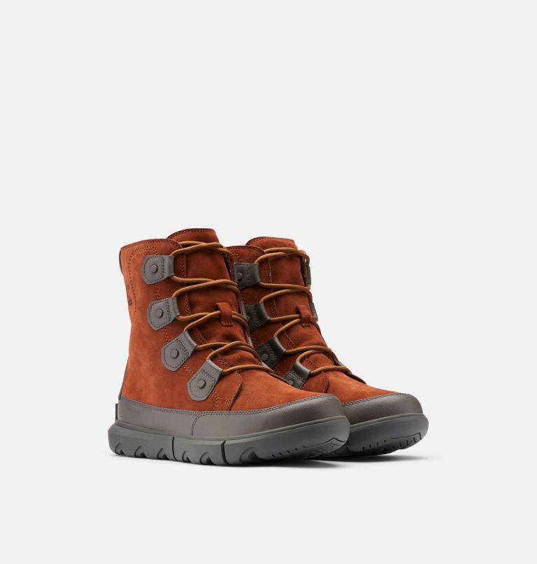 Men's SOREL Explorer Winter Boot, Color: Dark Amber, Buffalo, image 2