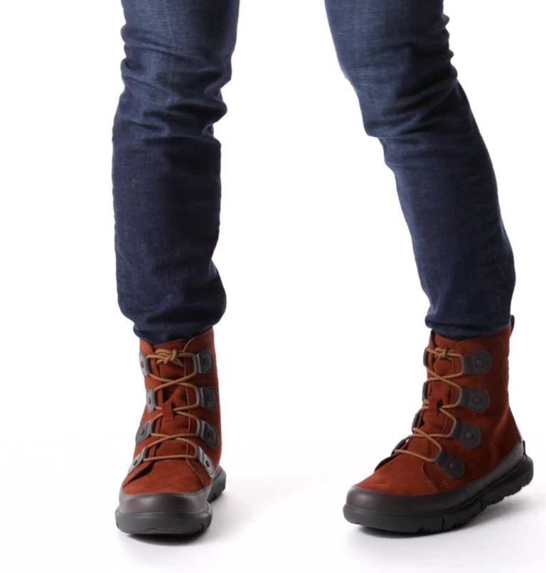 Thumbnail: Men's SOREL Explorer Winter Boot, Color: Dark Amber, Buffalo, image 2