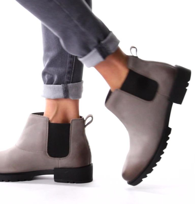 Women's Emelie II Chelsea Waterproof Ankle Boot, Color: Quarry, Black