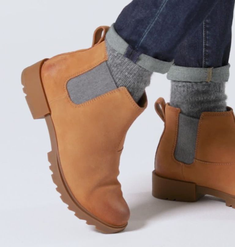 Women's Emelie II Chelsea Bootie, Color: Tawny Buff, Gum 10