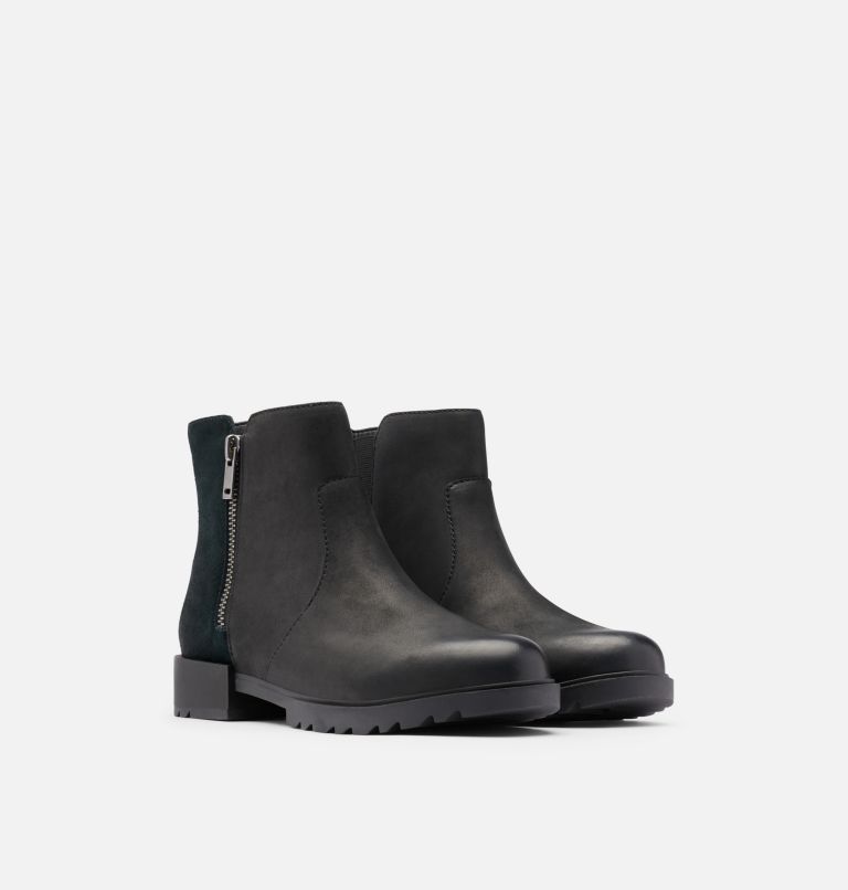 Emelie II Zip wasserdichte Ankle Boots für Frauen, Color: Black, Sea Salt