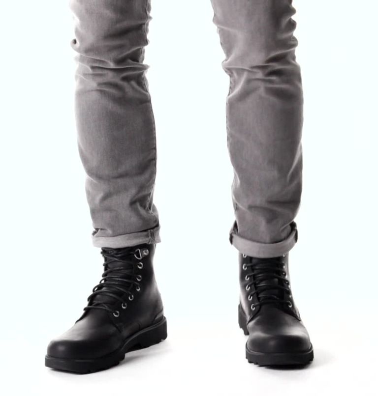 Men's Caribou Six Waterproof Boot, Color: Black, Black