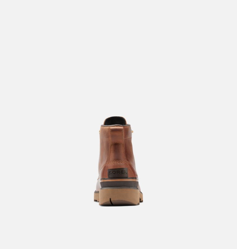 Men's Caribou Moc Boot, Color: Velvet Tan, Blackened Brown, image 3