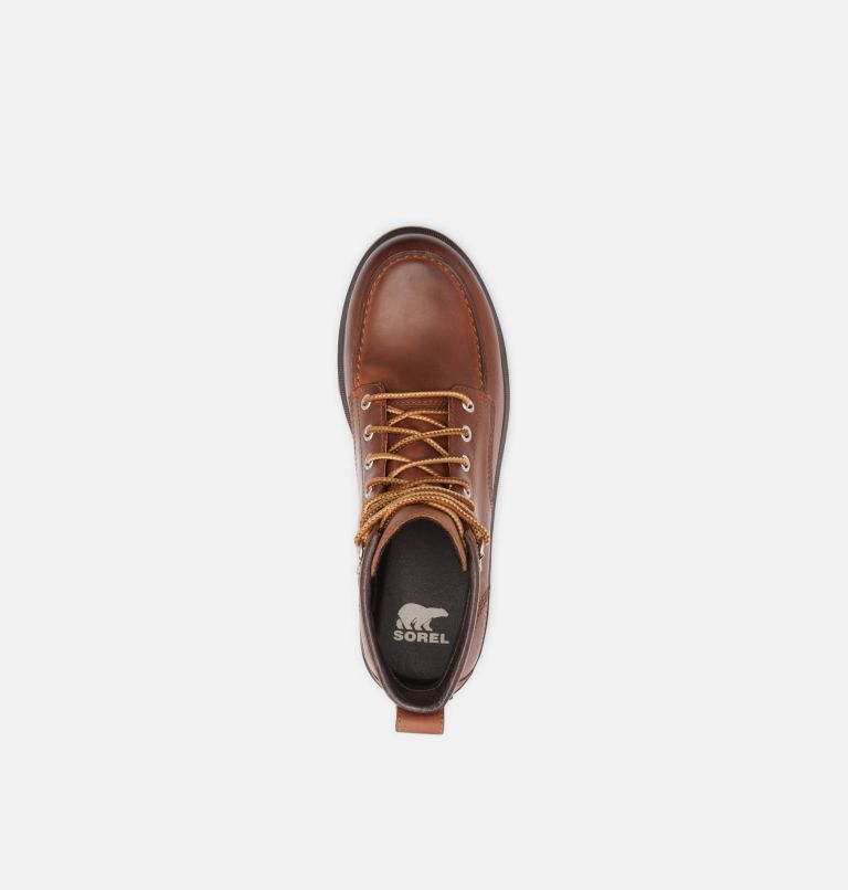 Men's Caribou Moc Boot, Color: Velvet Tan, Blackened Brown, image 5