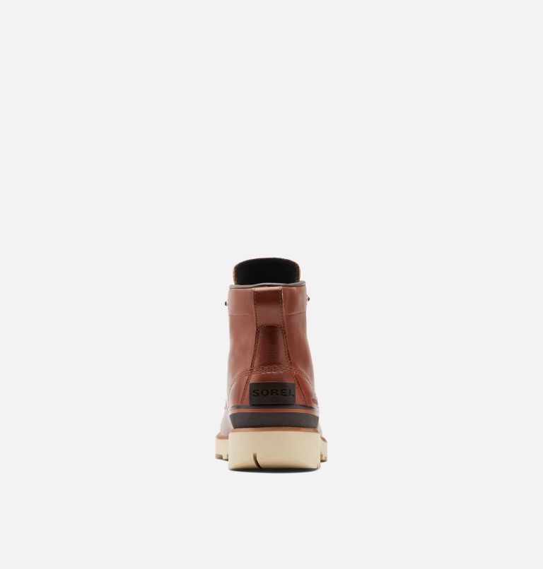 Men's Caribou Moc Boot, Color: Dark Caramel, Oatmeal, image 3