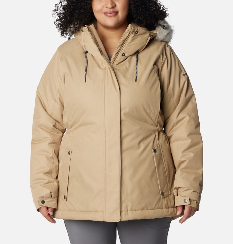 Columbia Plus Size Suttle Mountain™ Hooded Faux-Fur-Trim Long