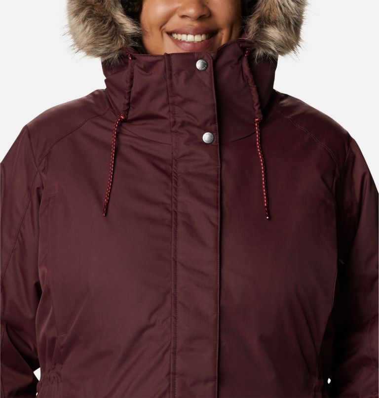 Thumbnail: Women's Suttle Mountain II Insulated Jacket - Plus Size, Color: Malbec, image 4