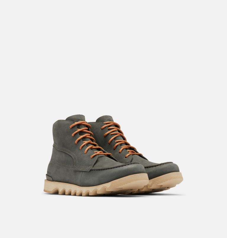 Men's Kezar Moc Waterproof Boot, Color: Coal, Brown Flora, image 2