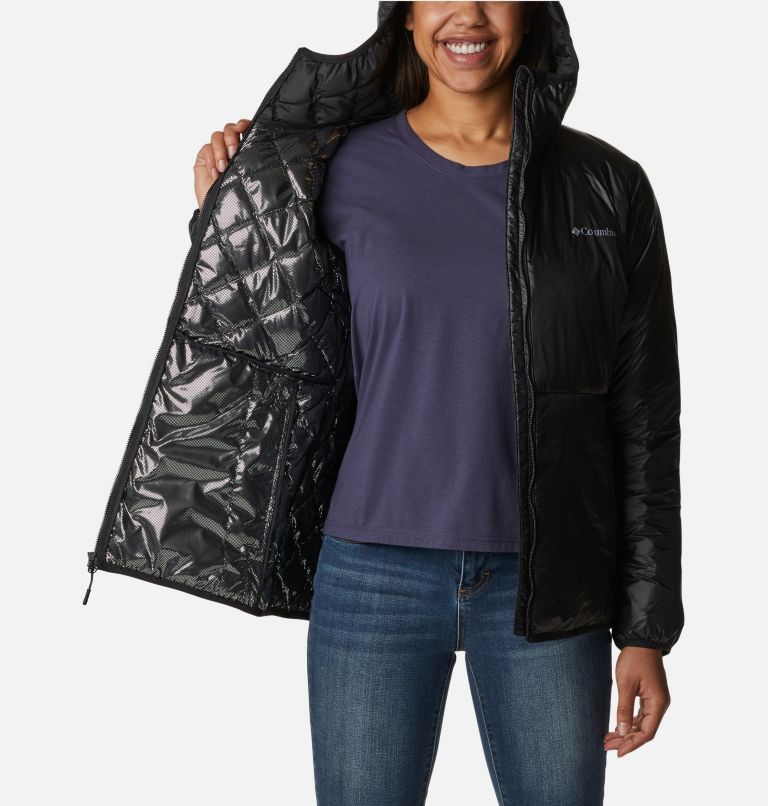 Women's Trail Shaker Double Wall Hooded Jacket, Color: Black