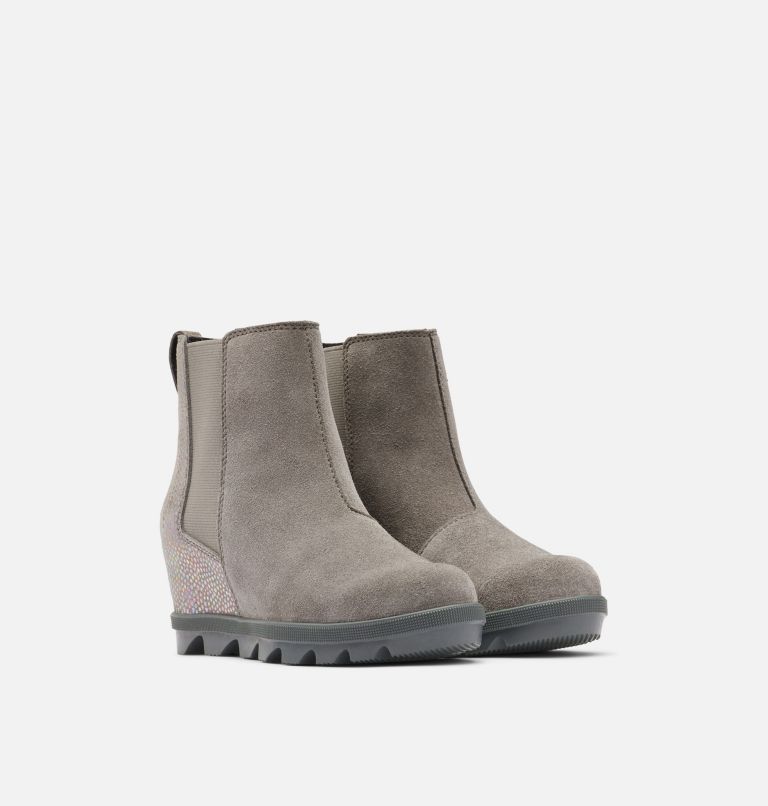 Thumbnail: Youth Joan Of Arctic Wedge Chelsea Boot, Color: Quarry, Grill, image 2
