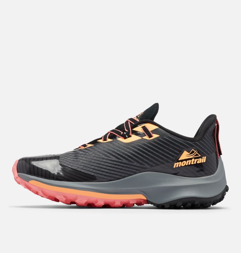 Women’s Montrail Trinity AG Trail Running Shoe, Color: Black, Orange Glow, image 5