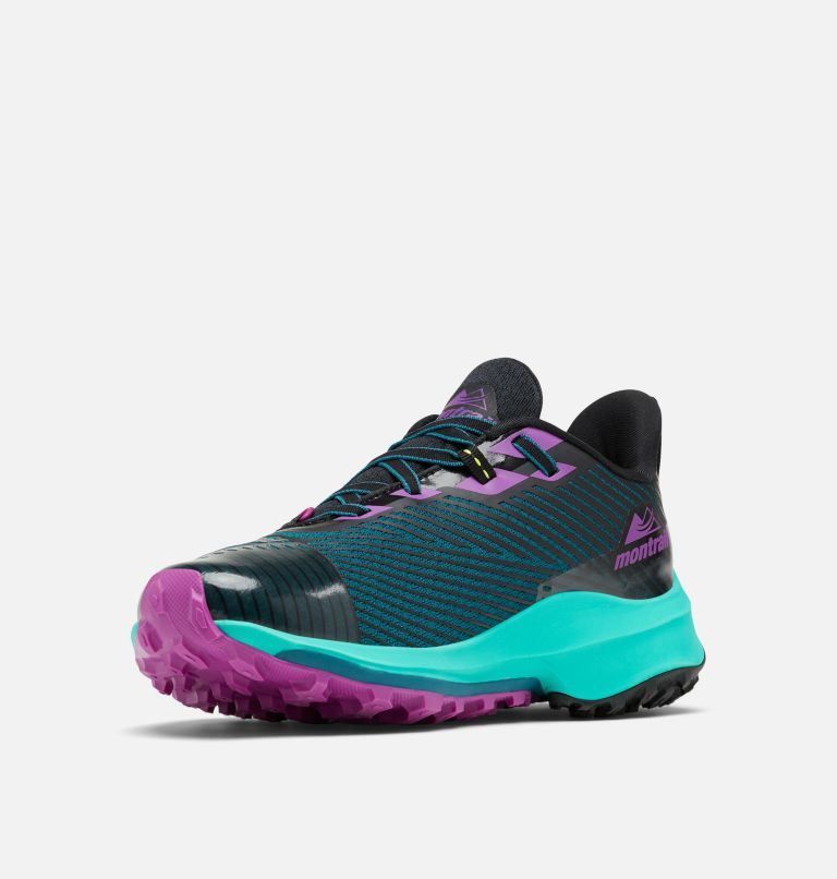 Women's Montrail Trinity AG Trail Running Shoe, Color: Deep Water, Bright Plum
