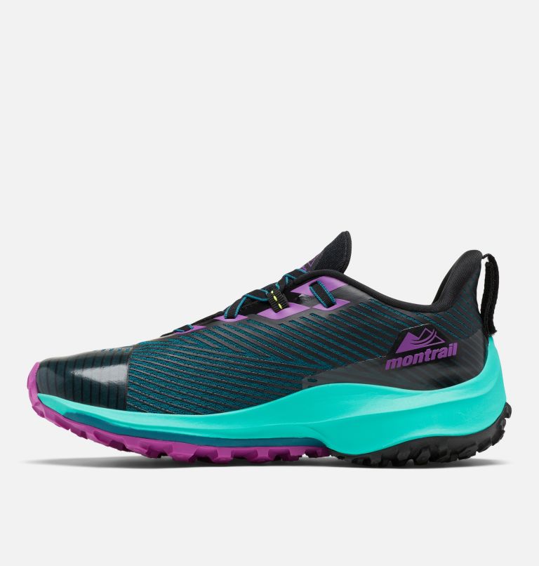 Thumbnail: Women's Montrail Trinity AG Trail Running Shoe, Color: Deep Water, Bright Plum, image 5