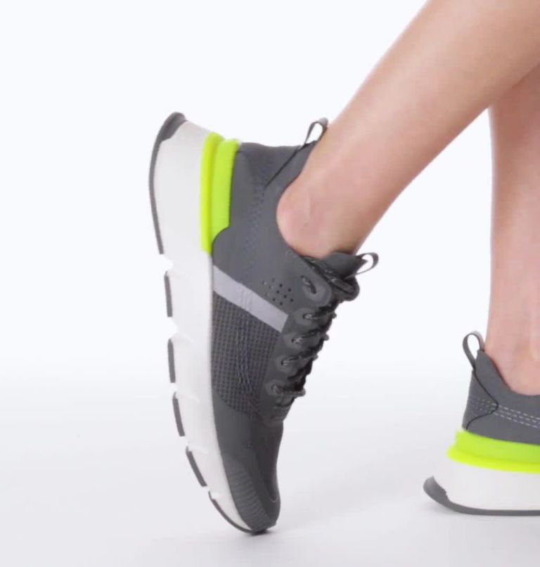 Thumbnail: Women's Kinetic Rush Glow Sneaker, Color: Grill, Acid Green, image 2