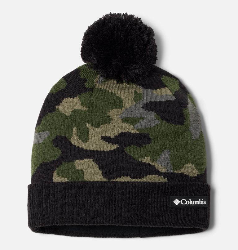 Polar Powder II Beanie | 397 | O/S, Color: Stone Green Mod Camo, Black, image 1